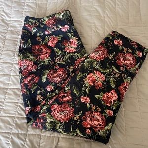 SugarLips Black Floral Jacquard Pants Size L